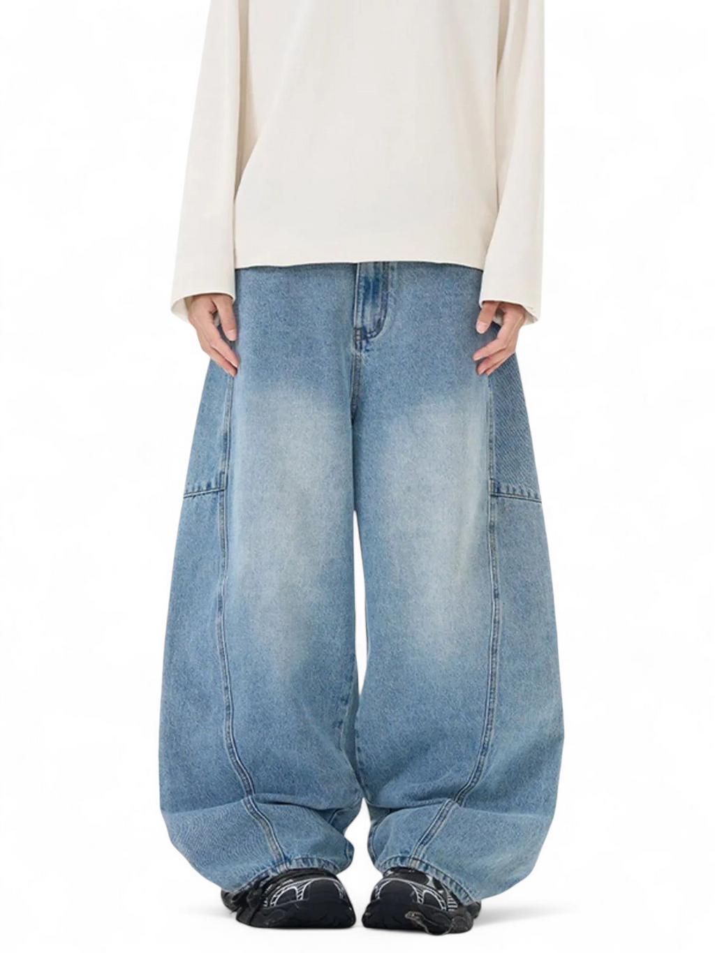 No Stylish | Wide Leg Jeans
