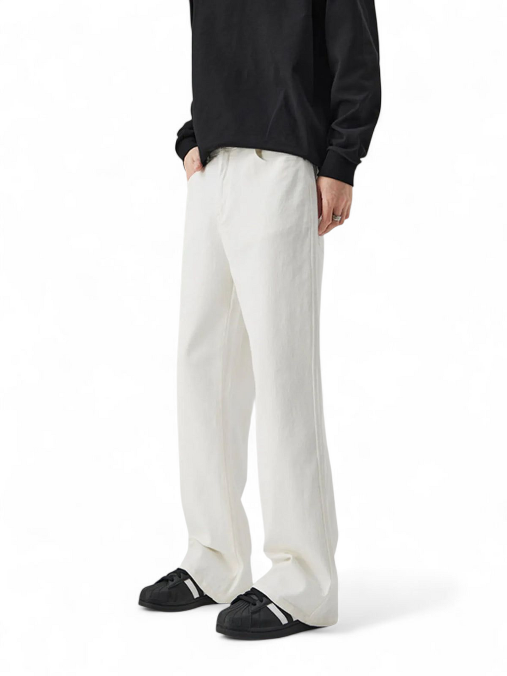 No Stylish | Wide Leg Casual Jeans