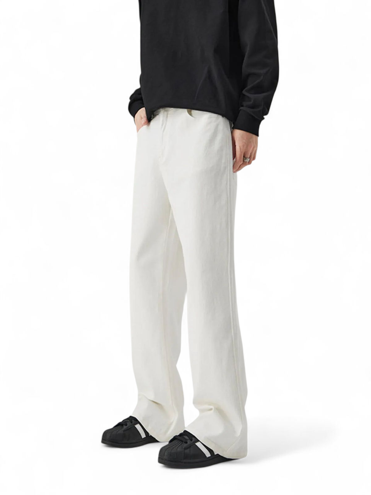 No Stylish | Wide Leg Casual Jeans