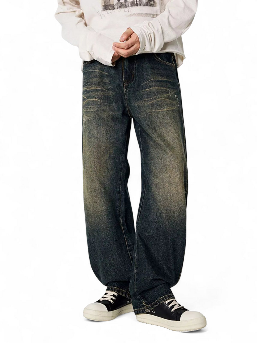 No Stylish | Wash Relaxed Fit Jeans