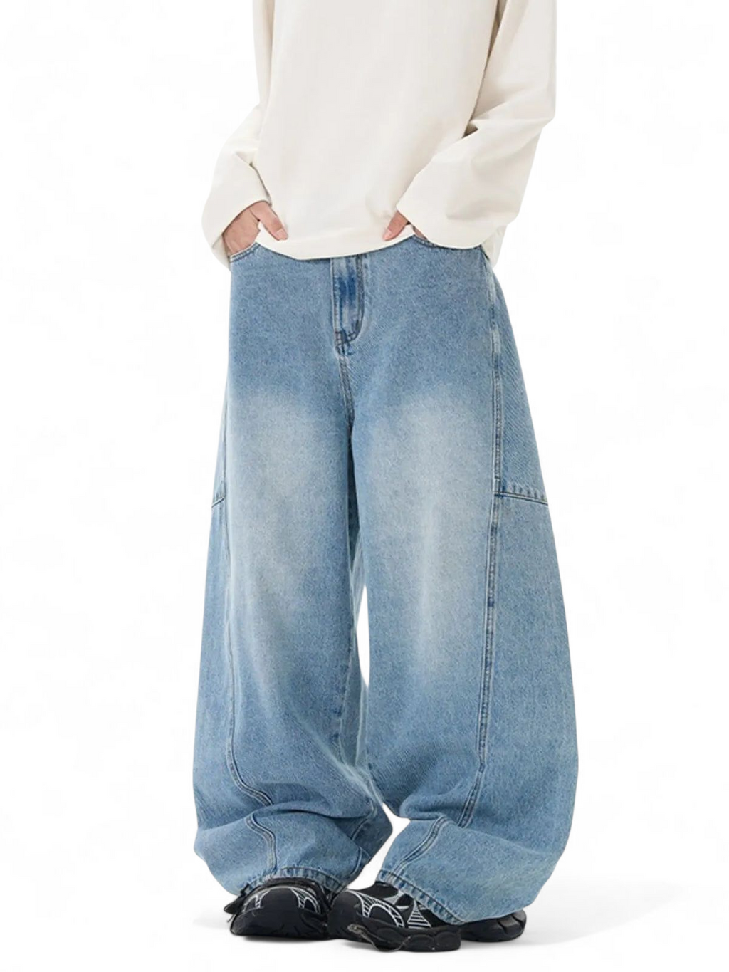 No Stylish | Wide Leg Jeans