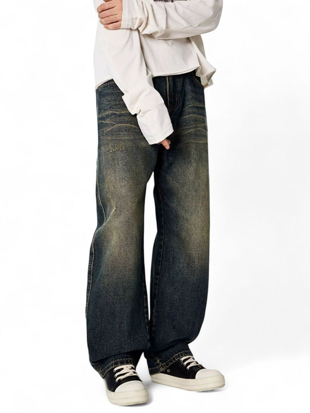 No Stylish | Wash Relaxed Fit Jeans