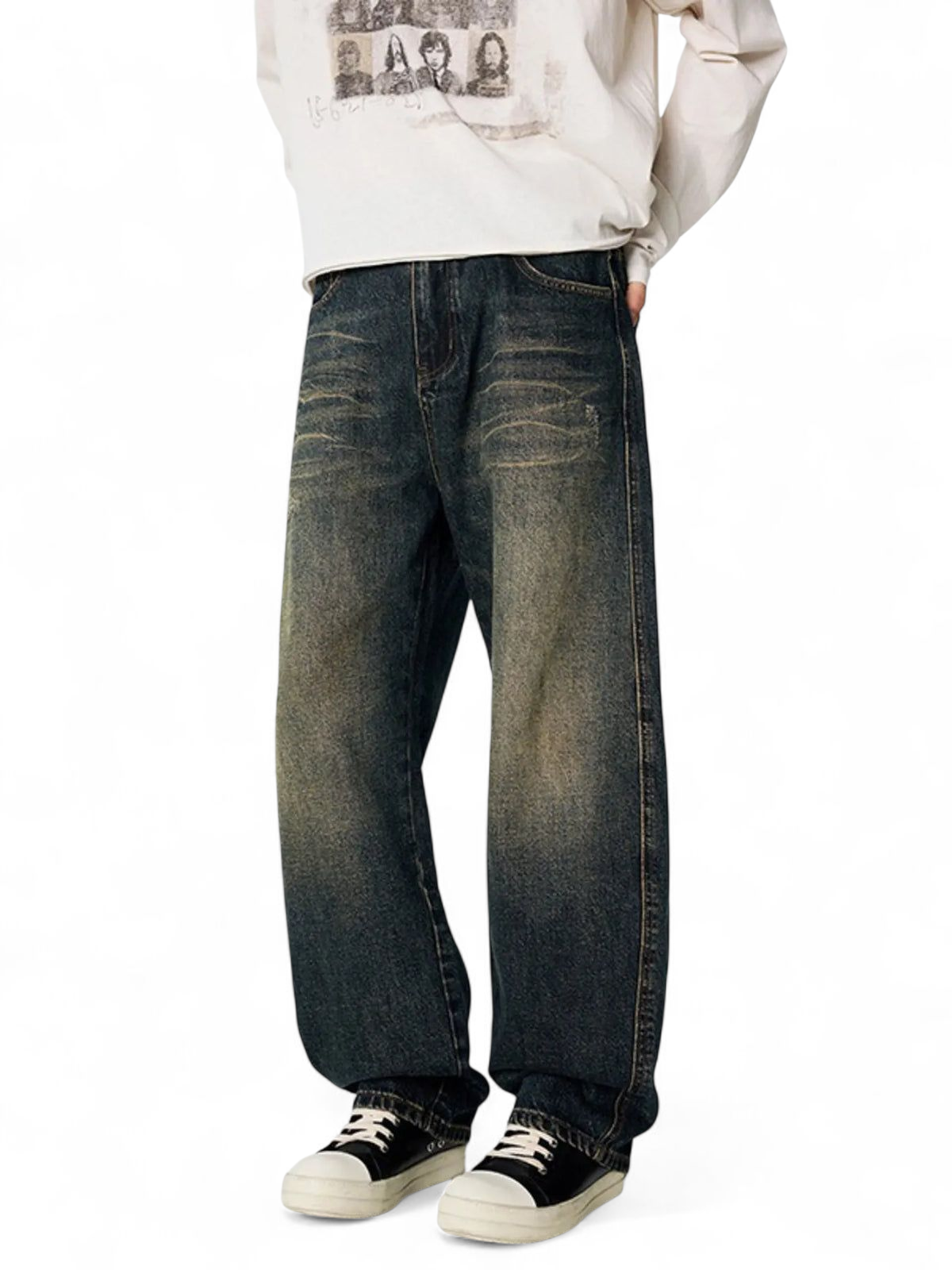 No Stylish | Wash Relaxed Fit Jeans